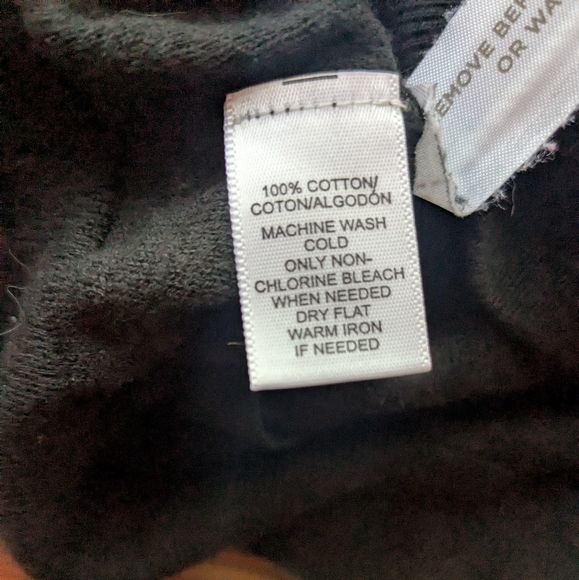 LOFT 100% Cotton Black Button-Front Cardigan (Size XS) - Picture 3 of 3